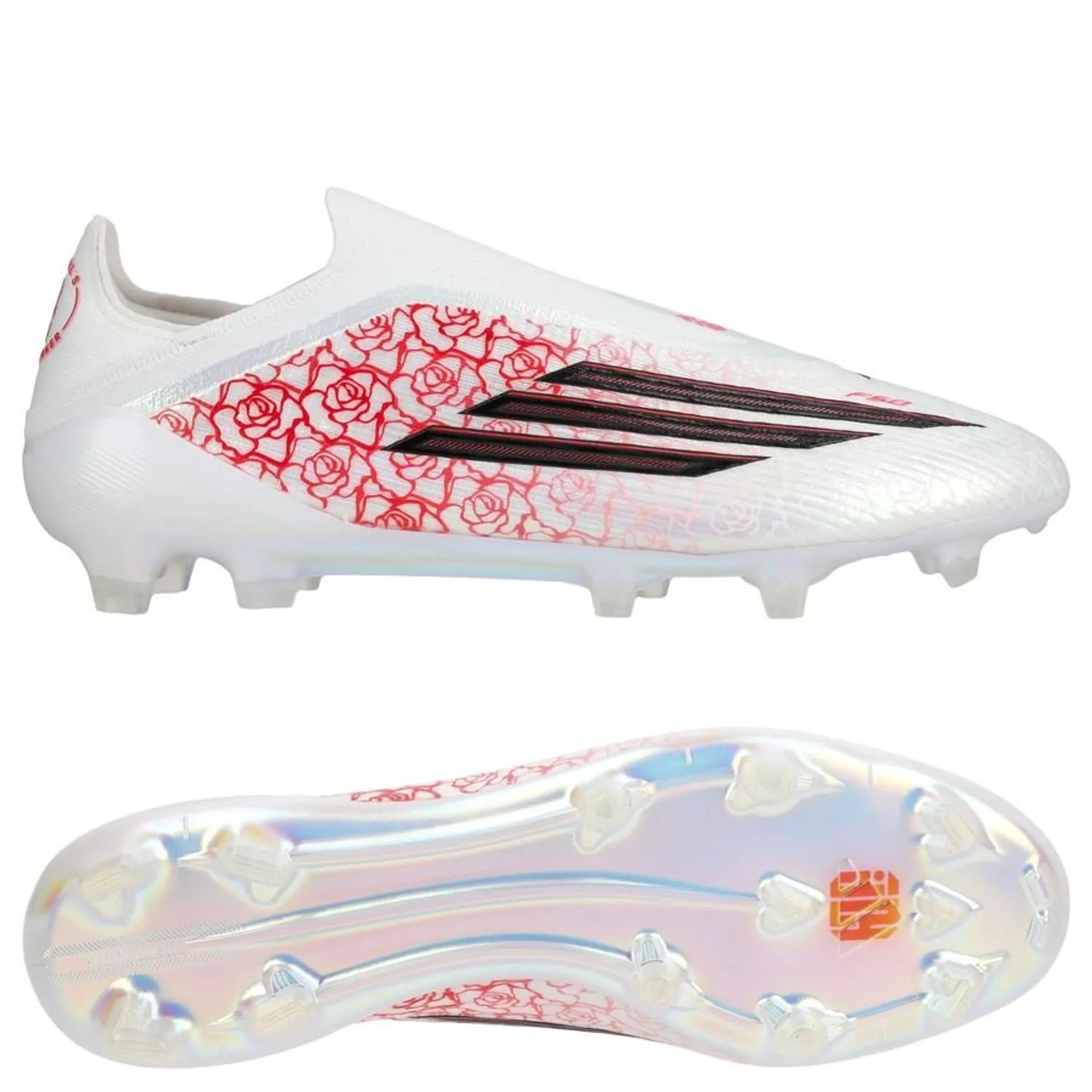 adidas F50 Elite Laceless FG Lamine Yamal - Fottøy Hvit/Svart/Lucid Red