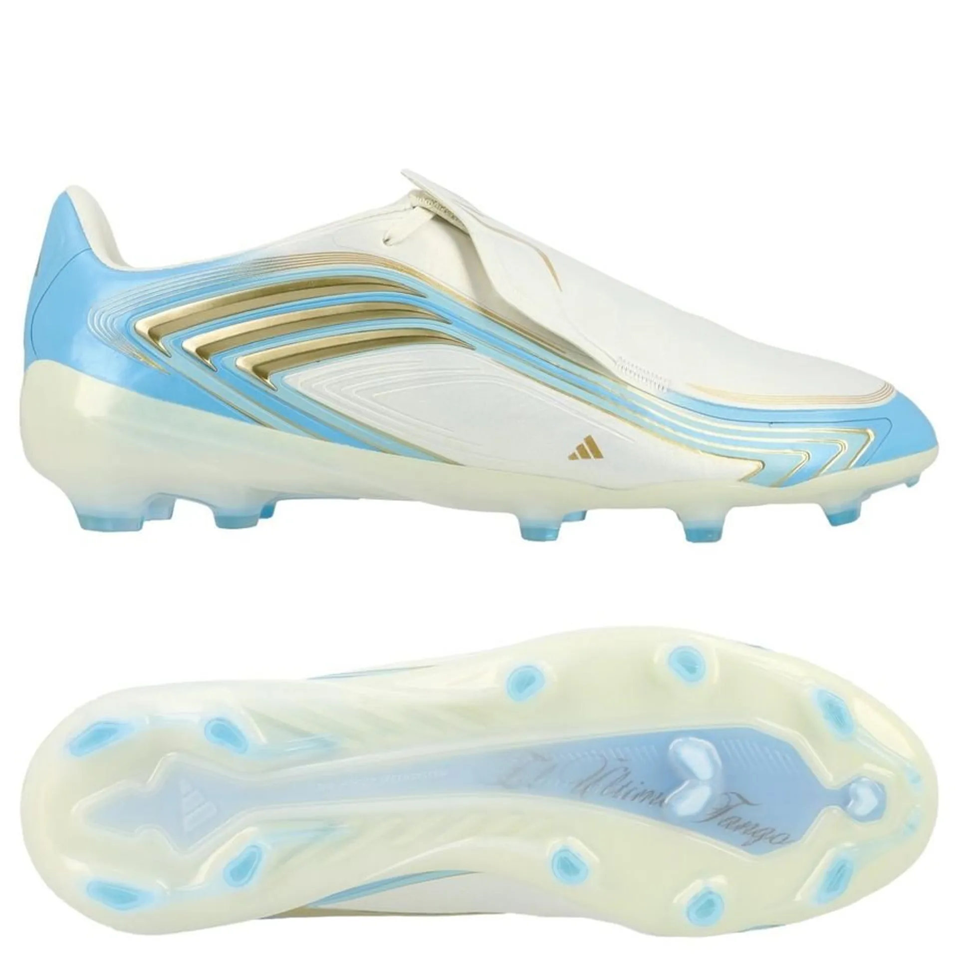 adidas F50 Messi Elite FG El Ultimo Tango - Off white/Blå/Icey Blue Barn